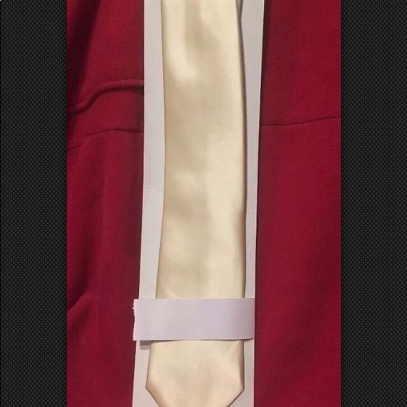 Geoffrey Beene XLong Men's Tie Off White new - Picture 3 of 4